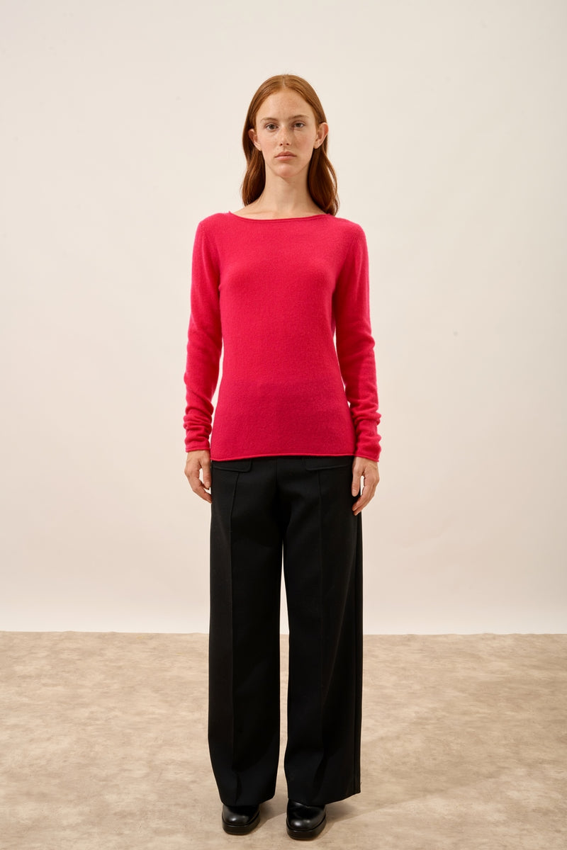 Pull Col Bateau - Grace - Fuchsia