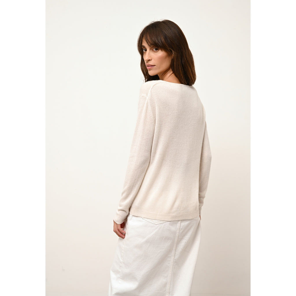 Jersey de Cuello Barco - Fiona - Marfil