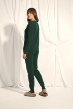 Boat Neck Jumper - Fiona - Cypress