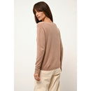 Pull Col Bateau Fiona - 100% Cachemire 2 Fils - Camel Chiné - Femme