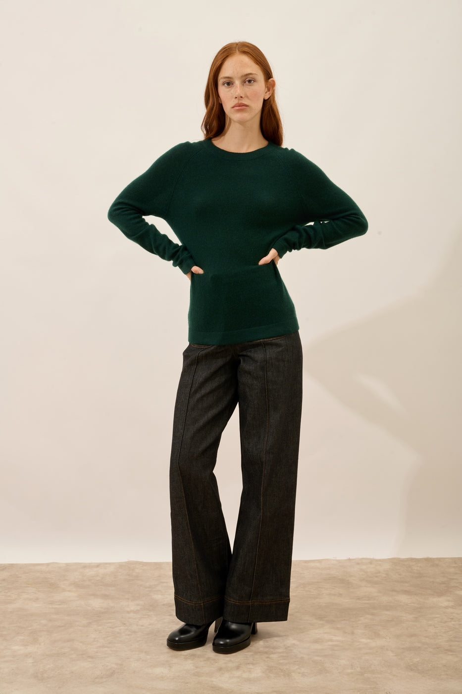 Jersey Cuello Redondo - Jane - Ciprés