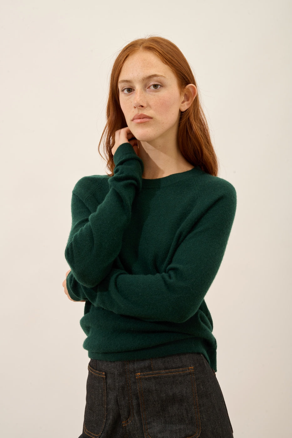 Jersey Cuello Redondo - Jane - Ciprés