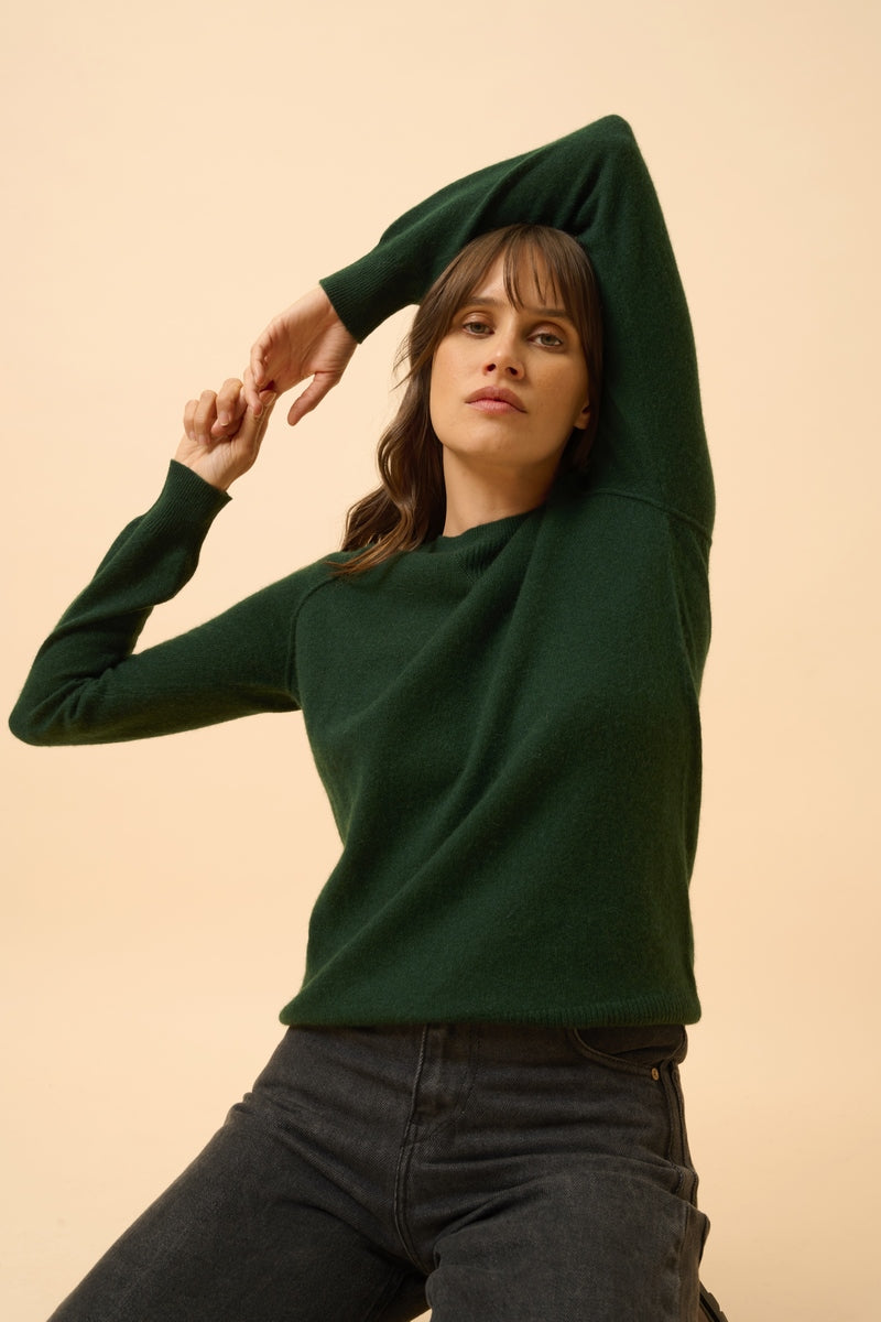 Jersey Cuello Redondo - Helen - Ciprés