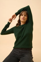 Jersey Cuello Redondo - Helen - Ciprés