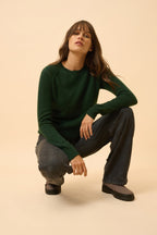 Jersey Cuello Redondo - Helen - Ciprés