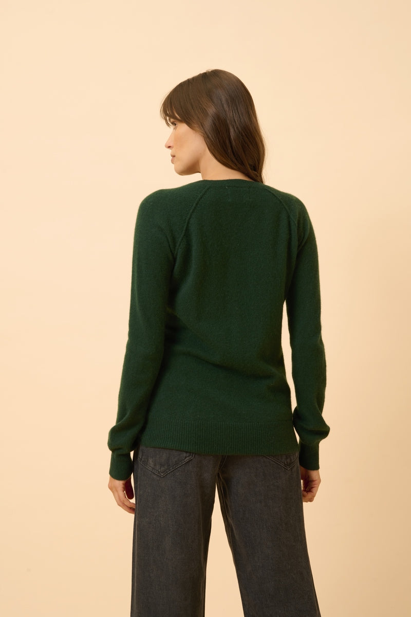 Jersey Cuello Redondo - Helen - Ciprés
