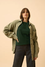 Jersey Cuello Redondo - Helen - Ciprés