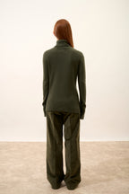 Jersey Cuello Alto - Lexie - Caqui