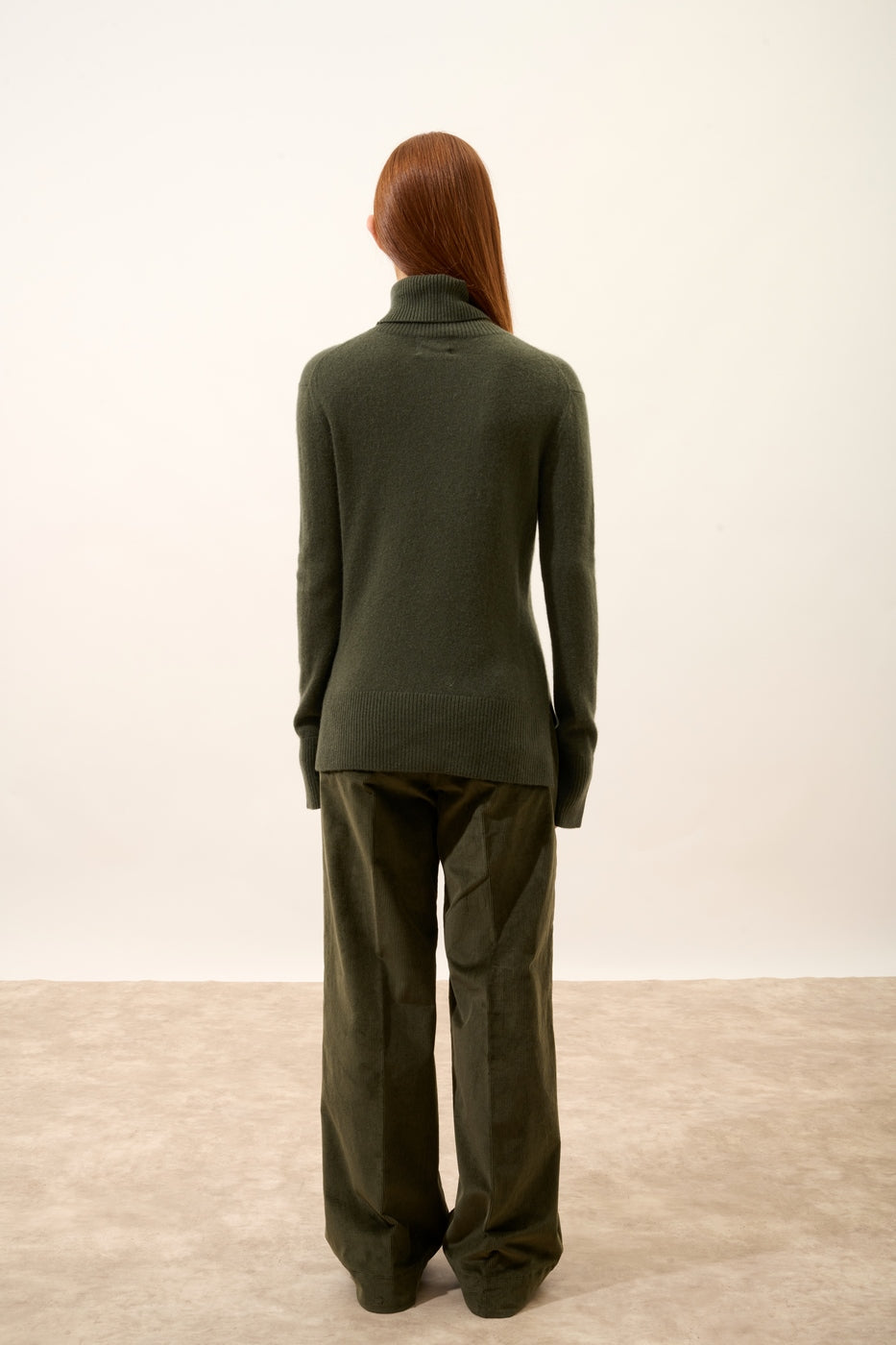 Roll-Neck Jumper - Lexie - Khaki