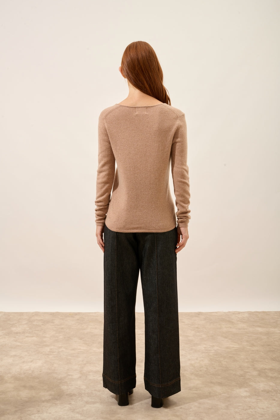Jersey Cuello Pico - Joan - Camel Vigoré