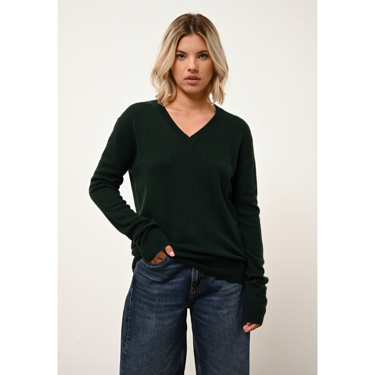Jersey Cuello de Pico - Nora - Cyprès