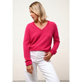 Jersey de Cuello de Pico - Nora - Fucsia