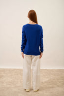 Pull Col V - Nora - Outremer