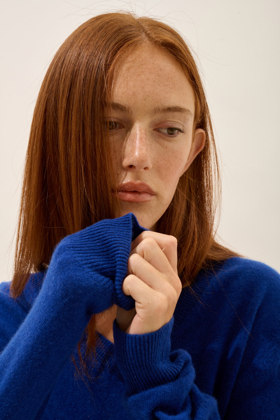 Pull Col V - Nora - Outremer