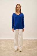 Pull Col V - Nora - Outremer