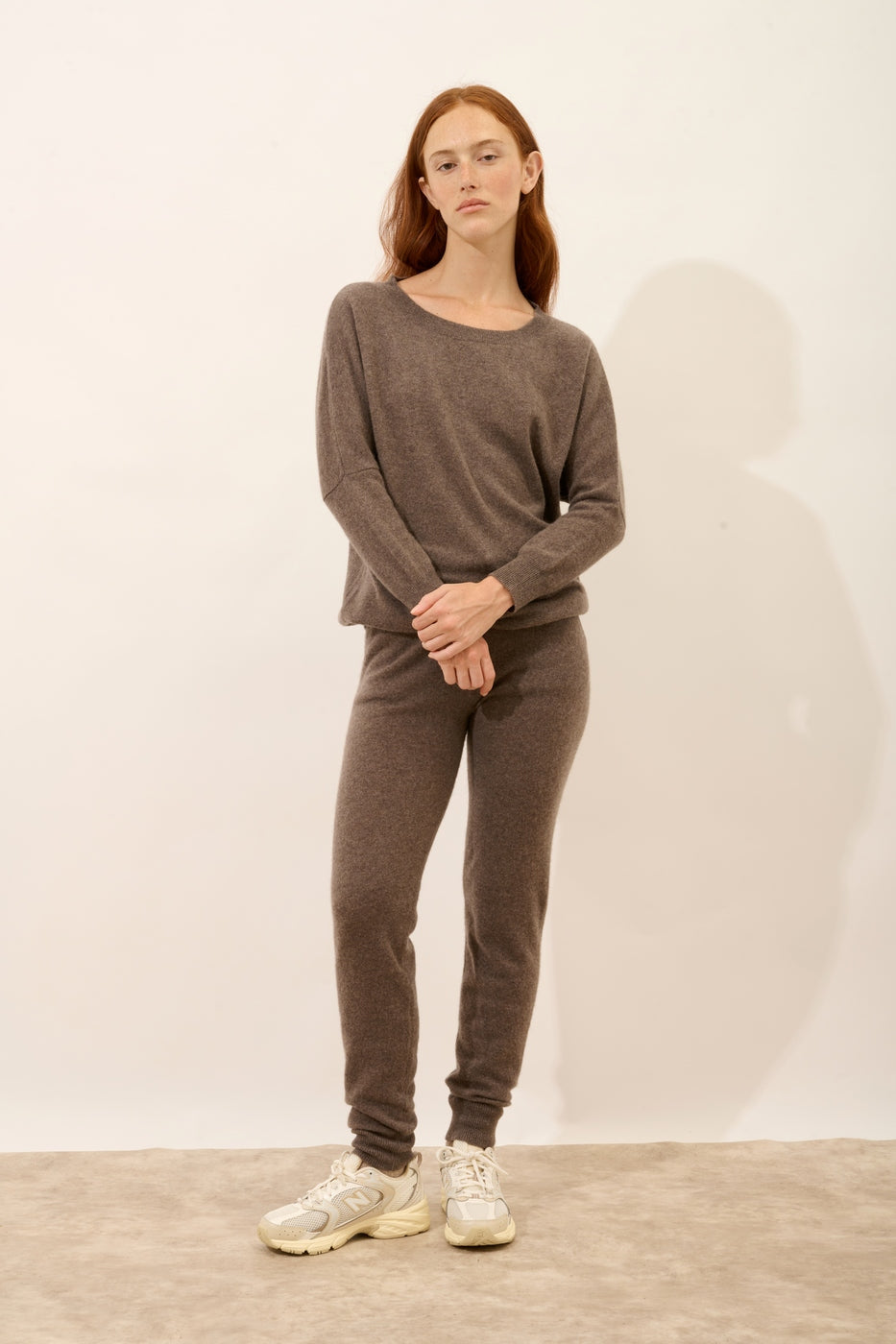 Batwing Jumper - Rebecca - Taupe Chiné