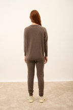 Batwing Jumper - Rebecca - Taupe Chiné