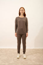 Batwing Jumper - Rebecca - Taupe Chiné