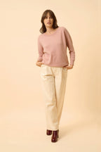 Batwing Jumper - Rebecca - Rose Wood