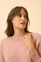 Batwing Jumper - Rebecca - Rose Wood