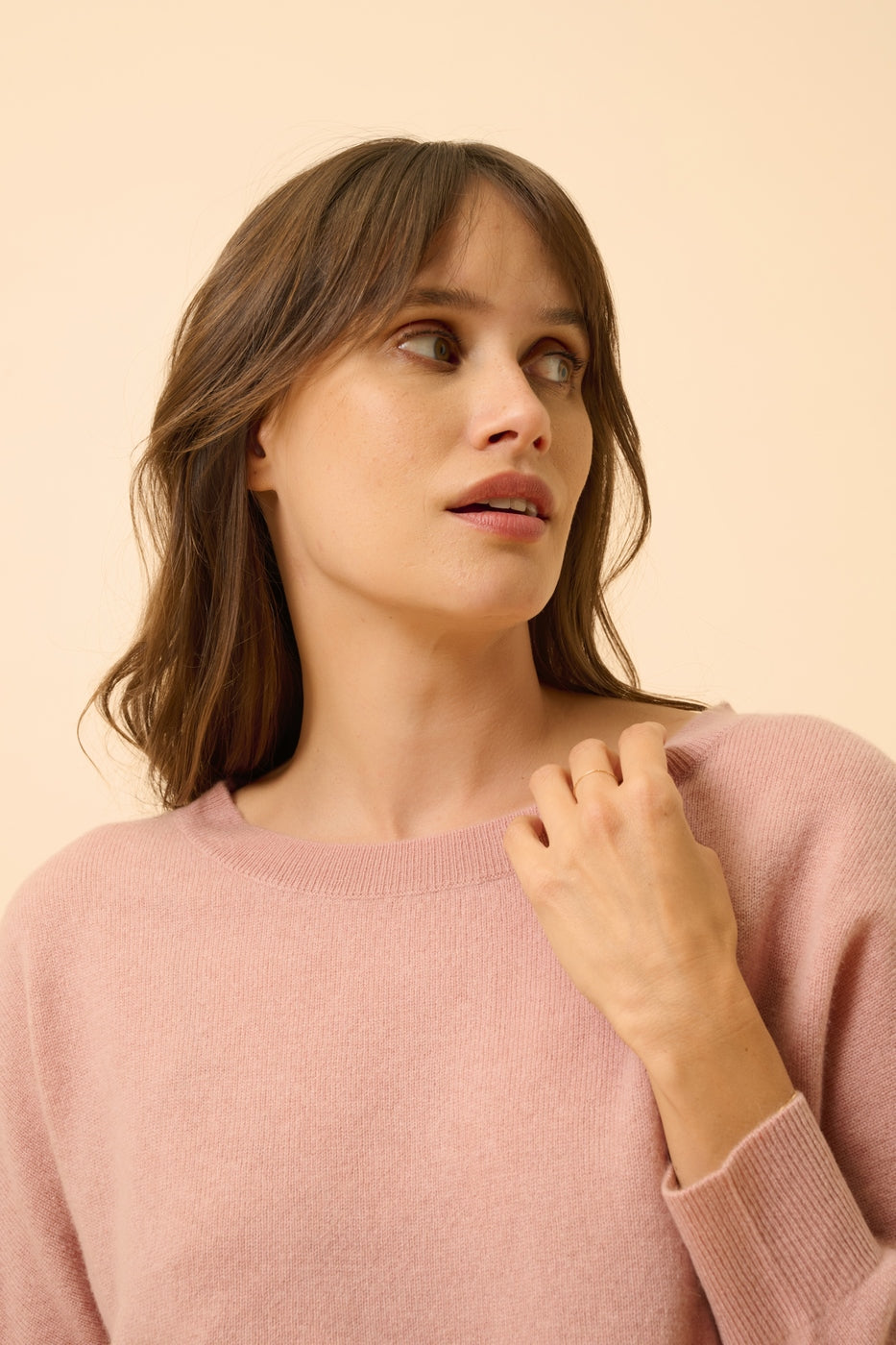 Batwing Jumper - Rebecca - Rose Wood