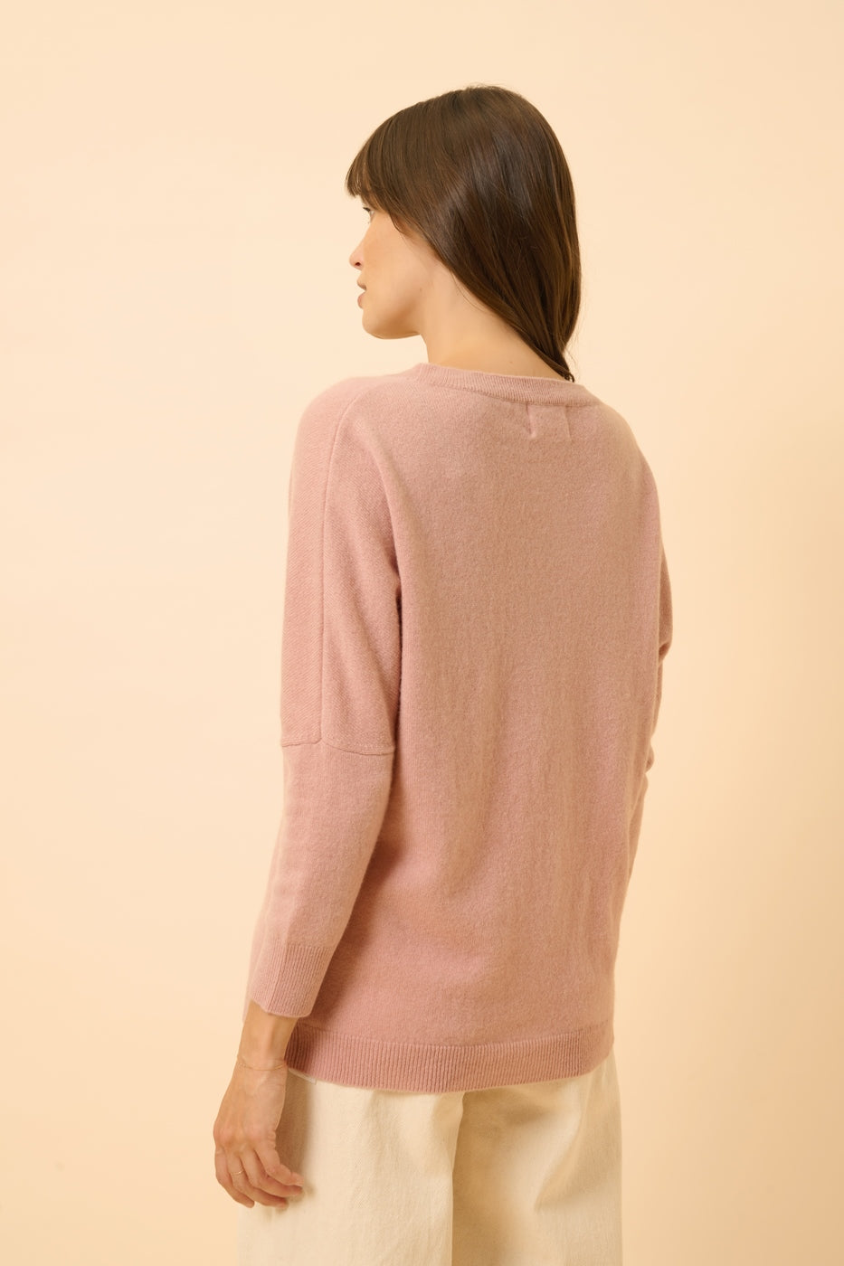 Batwing Jumper - Rebecca - Rose Wood