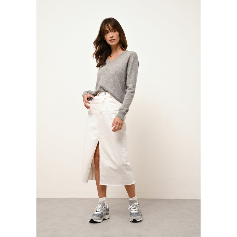 Pull Col V - Nora - Nuage Chiné