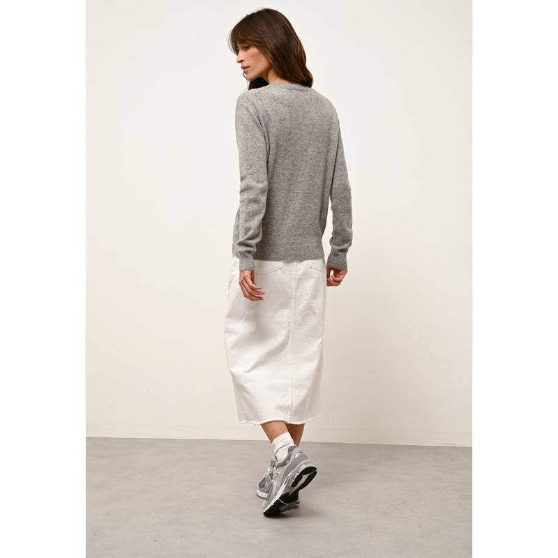 Pull Col V - Nora - Nuage Chiné