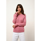 Jersey Cuello Redondo Jane Pétale - 100% Cachemira - 2 Hilos - Jersey - Mujer