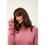 Jersey Cuello Redondo Jane Pétale - 100% Cachemira - 2 Hilos - Jersey - Mujer