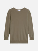 Pull Col Rond Boutonné Dos - Janice - Army