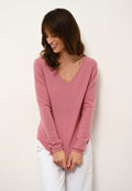 V-Neck Jumper - Joan - Petal