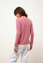 V-Neck Jumper - Joan - Petal