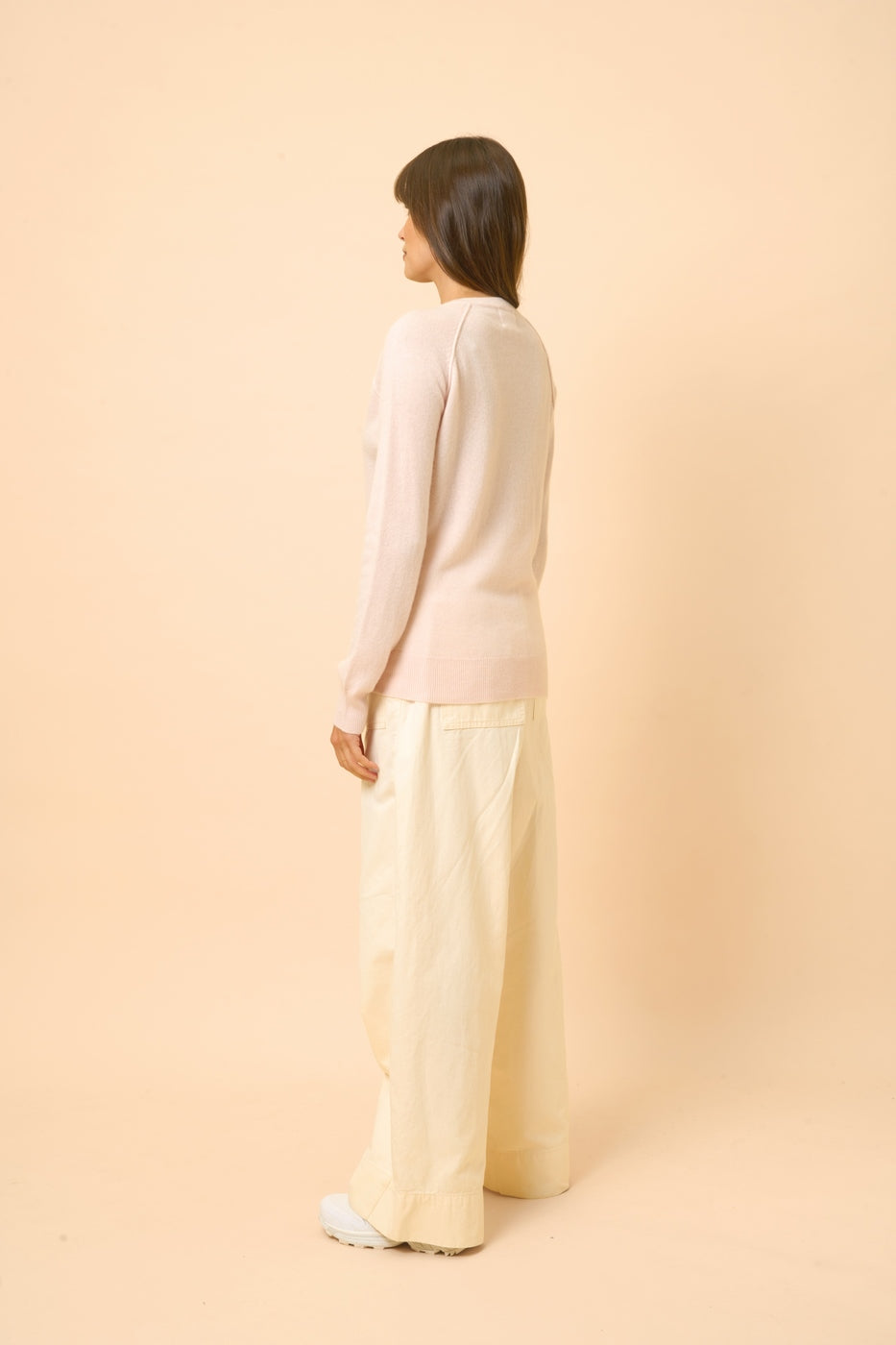V-Neck Sweater - Phoebe - Powder