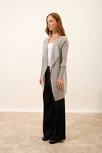 Chaqueta Larga - Brooke - Gris Jaspeado Nube