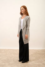Chaqueta Larga - Brooke - Gris Jaspeado Nube