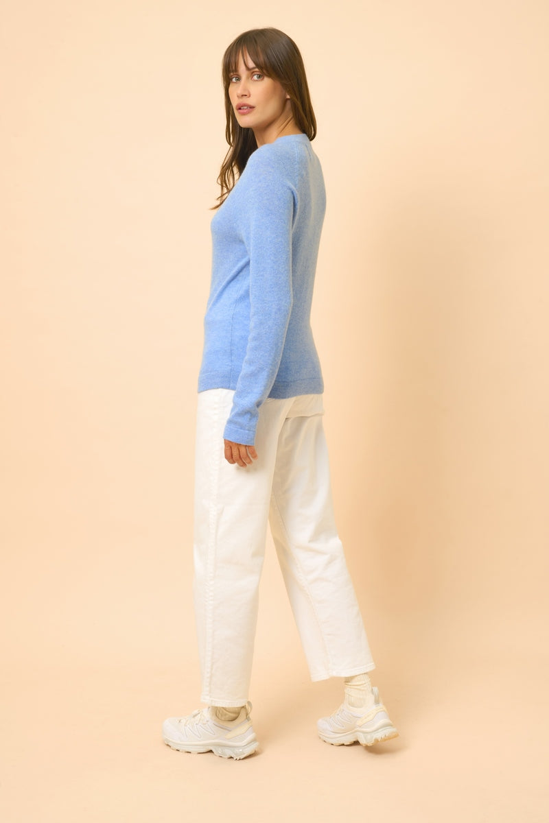Jersey Cuello Redondo - Jane - Sky