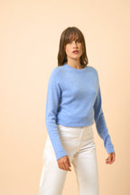Jersey Cuello Redondo - Jane - Sky