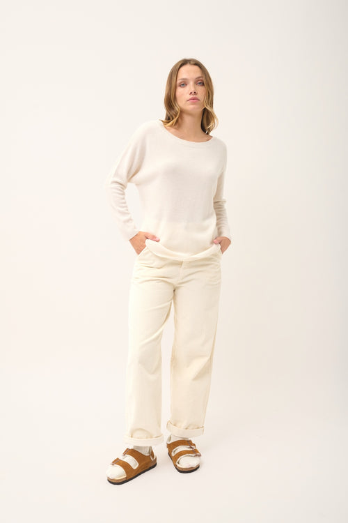 Pull Chauve Souris - Rebecca - Ivoire