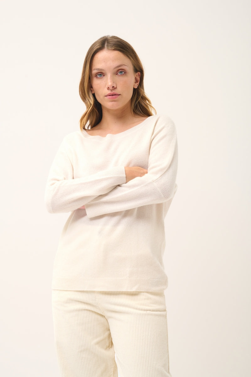 Pull Chauve Souris - Rebecca - Ivoire
