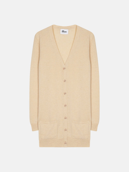 Cardigan Col V - Chelsea - Sable