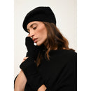 Just Cashmere - Béret Paris Noir - 100% Cachemire - 4 Fils - Jersey - Mixte