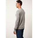 Pull Col V  Tom - 100% Cachemire 2 Fils - Nuage Chiné - Homme