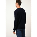 Just Cashmere - Pull Col V Tom Navy - 100% Cachemire - 2 Fils - Jersey - Homme