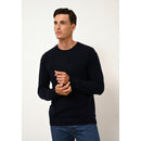 Just Cashmere - Pull Col Rond Noe - Navy - 100% Cachemire 2 Fils - Homme