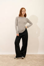Round Neck Jumper - Avana - Nuage Chiné