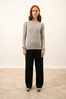 Pull Col Rond - Avana - Nuage Chiné