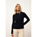 Pull Col Rond Avana - 100% Cachemire 2 Fils - Navy - Femme