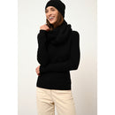 Cashmere Just - Avana Jersey Cuello Redondo - Negro - 100% Cachemira 2 Hilados - Mujer