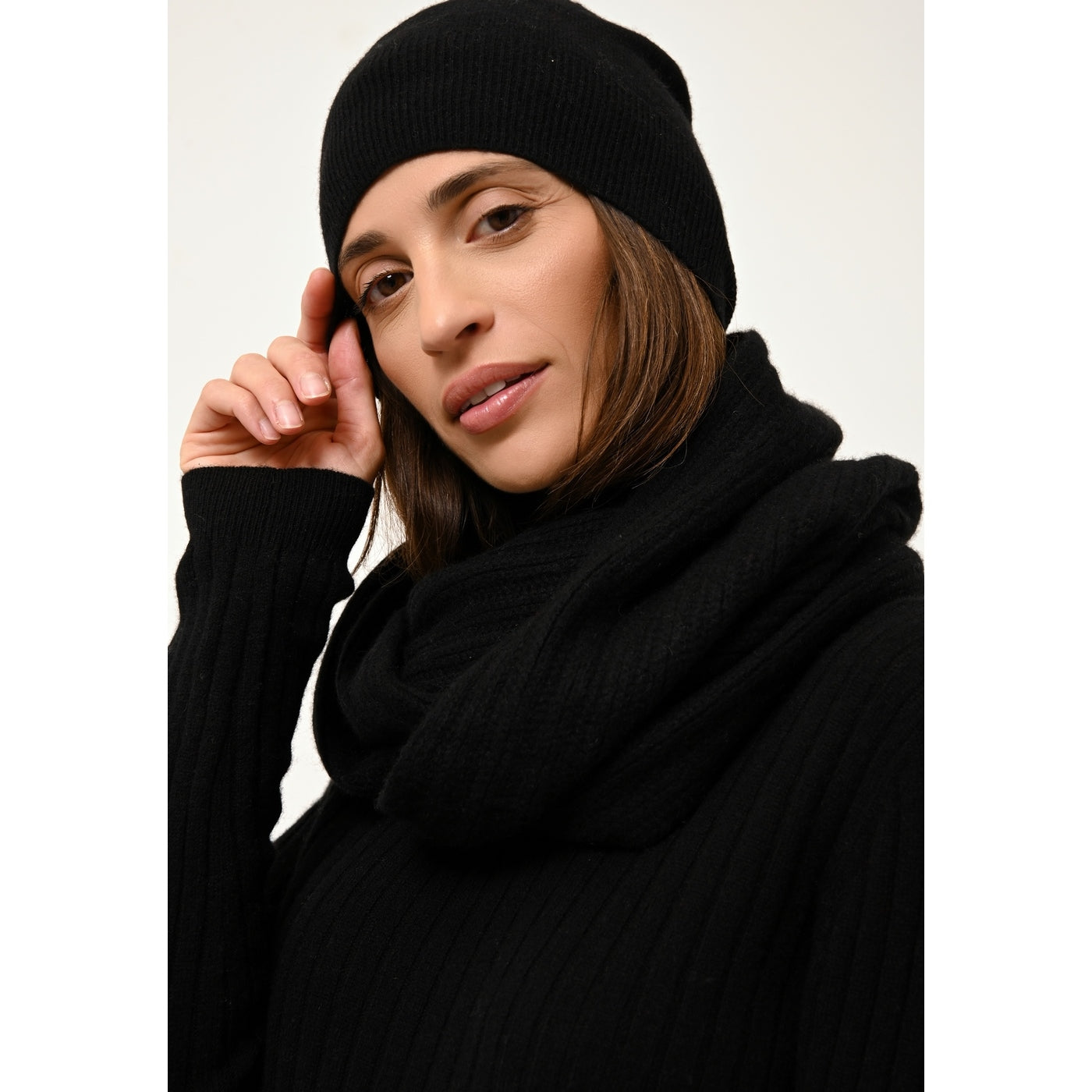 Jersey de Cuello Redondo - Avana - Negro